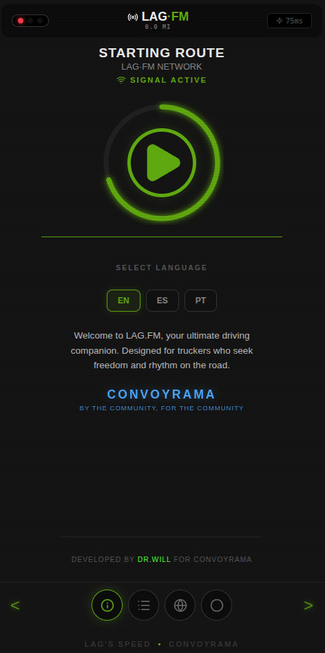 LAG FM App Screenshot