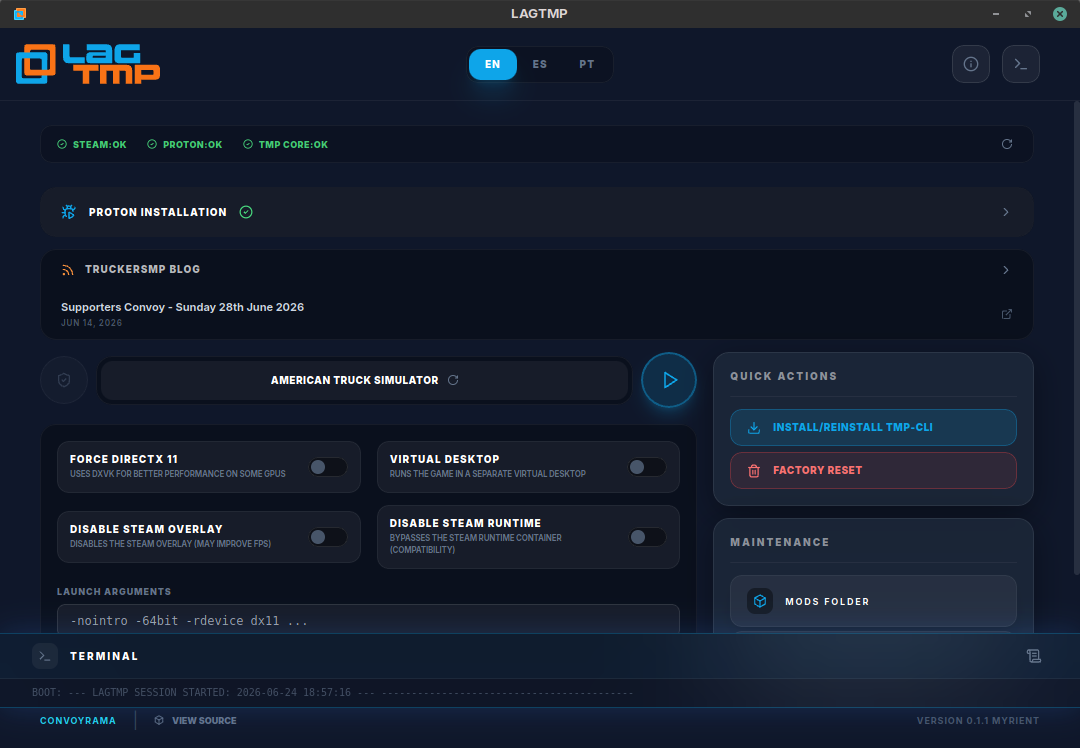 LAGTMP Screenshot